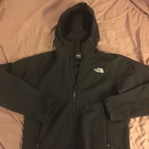 Northface soft shell zip up hoodie jacket